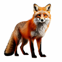 Obraz premium red fox isolated on white