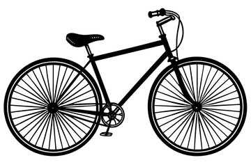 vintage bicycle vector illustration