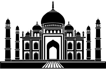 taj mahal vector illustration