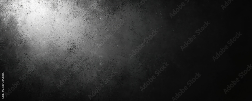 Aufkleber grunge black white grainy background texture. abstract dot noise pattern grunge gradient banner head