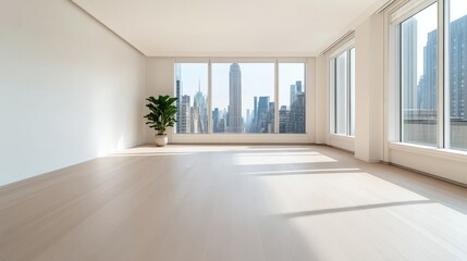 Obraz premium Empty Modern City Apartment