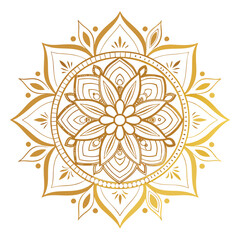 Pattern in the form of a mandala. Henna tattoo mandala. Mehndi style. Decorative pattern in oriental style. Coloring book page.