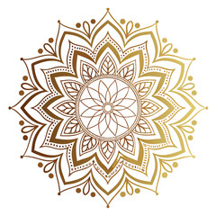 Pattern in the form of a mandala. Henna tattoo mandala. Mehndi style. Decorative pattern in oriental style. Coloring book page.