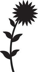 Sunflower Silhouette SVG Bundle | Floral Flower Vector Clipart Pack