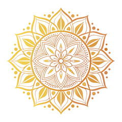 Pattern in the form of a mandala. Henna tattoo mandala. Mehndi style. Decorative pattern in oriental style. Coloring book page.