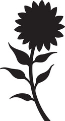 Sunflower Silhouette SVG Bundle | Floral Flower Vector Clipart Pack