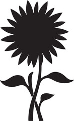 Sunflower Silhouette SVG Bundle | Floral Flower Vector Clipart Pack