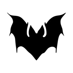 dark bat silhouette vector