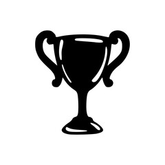 simple trophy vector icon