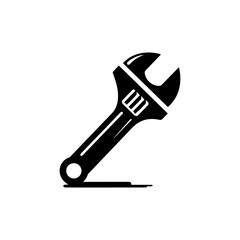 Wrench icon with transparent background