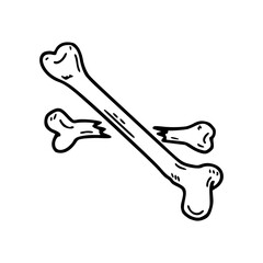Fototapeta premium broken bones vector illustration