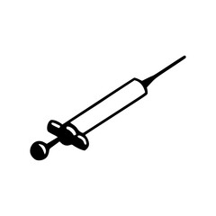 vaccine injection syringe icon
