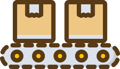 Conveyor Filled Line Icon