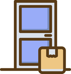 Home Delivery Filled Line Icon
