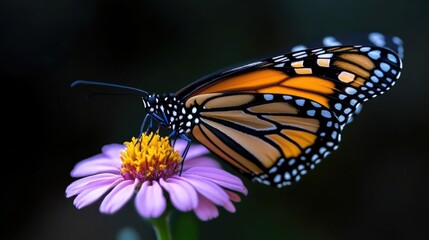 Fototapeta premium Monarch butterfly on a flower