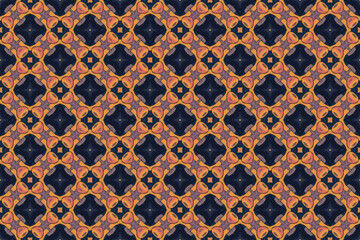 Seamless Cloth Endless Visual Decoration Digital Fashion Texture Perspective Geometric Tile Fabric Shape Symmetric Template Graphic Luxury Interior Textile Art Design Wallpaper Background Pattern.