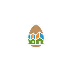 Egg shell house logo idea.