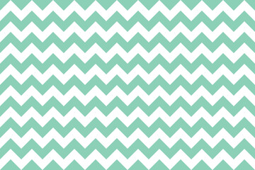 Aquamarine and white color Zig zag seamless pattern.