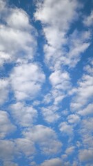 Blue sky and clouds in the sky