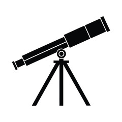 Telescope on a white background