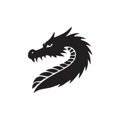 black dragon head