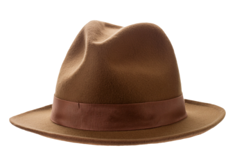 felt hat isolated on transparent background