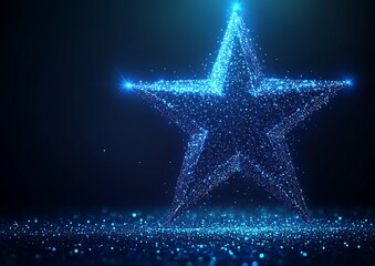 Star graphic design, dark background