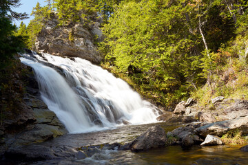 Waterfall in Fundy National Park New Brunswick Canada