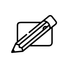 Fototapeta premium Pencil icons symbolize creativity and artistic expression. Essential for drawing, writing, and educational themes, these designs reflect the art of communication through simple tools.