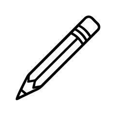 Fototapeta premium Pencil icons symbolize creativity and artistic expression. Essential for drawing, writing, and educational themes, these designs reflect the art of communication through simple tools.