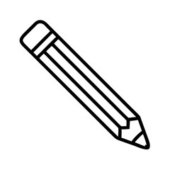 Fototapeta premium Pencil icons symbolize creativity and artistic expression. Essential for drawing, writing, and educational themes, these designs reflect the art of communication through simple tools.