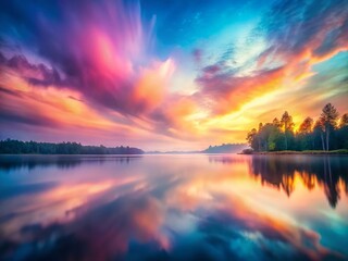 Obraz premium Soft Watercolor Textures: Dreamy Gradient Background for Design