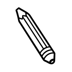 Fototapeta premium Pencil icons symbolize creativity and artistic expression. Essential for drawing, writing, and educational themes, these designs reflect the art of communication through simple tools.