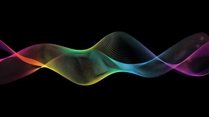 Abstract Rainbow Wave