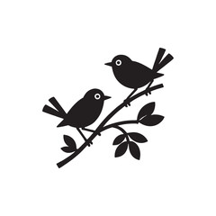 birds on a branch