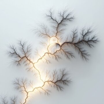 Mesmerizing 3D Lichtenberg Figure Design with Delicate Patterns