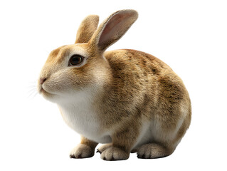 Obraz premium 3d easter rabbit on transparent background