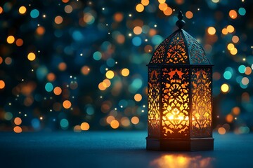 Ramadan Lantern, Bokeh Background