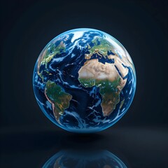 Fototapeta premium Space planets are displayed as 3D holograms