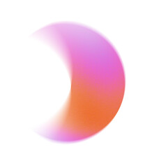 Abstract gradient orange pink png asset 