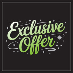 Exclusive offer