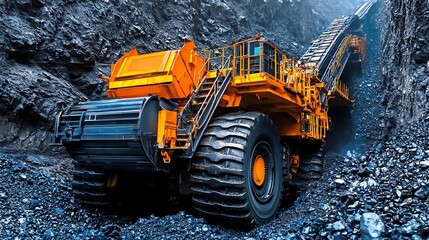Coal Mine Excavator with Heavy Machinery.