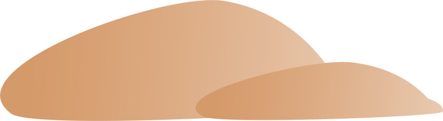 Sand Gradient Graphic Element for Desert Vector Illustration