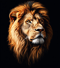 Fototapeta premium head of lion