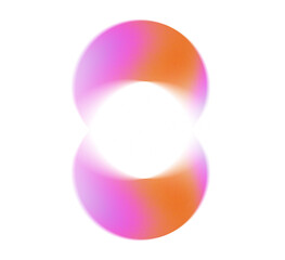 Abstract gradient orange pink png asset 