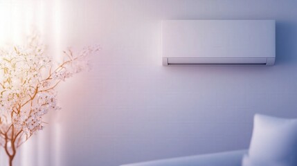 Obraz premium Bright empty room with large window, white walls, and decorative plant. Ideal for home, lifestyle, and real estate visuals.