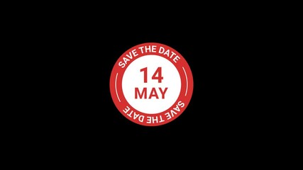 14 May save the date Animation