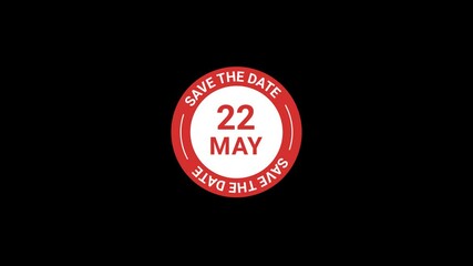 22 May save the date Animation