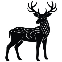 Obraz premium silhouette of a deer