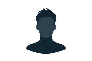 user profile icon with avatar silhouette